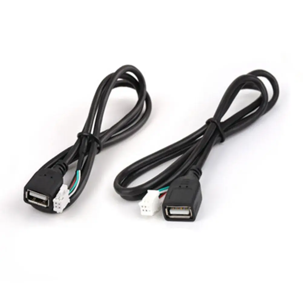 76 Cm Car USB Cable Adapter 4 Pin 6 Pin Connector For Android Car Radio Stereo USB Cable Adapter
