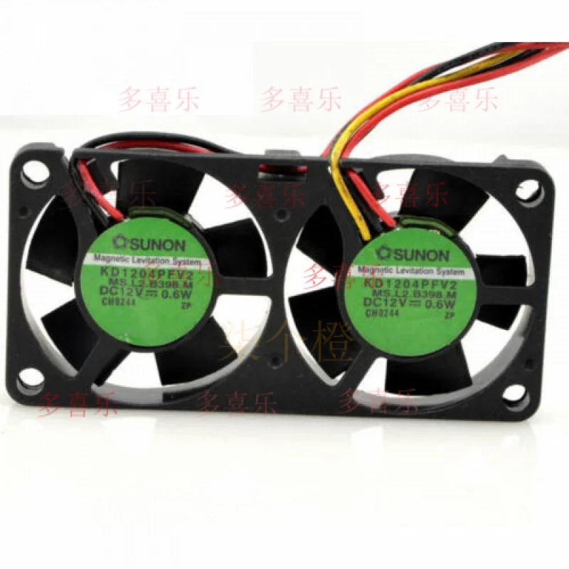 

ZMZM для SUNON 4010 4 см 12 В 1,3 Вт KD1204PFV2 сиамский охлаждающий вентилятор с двумя двигателями, маленький, тихий