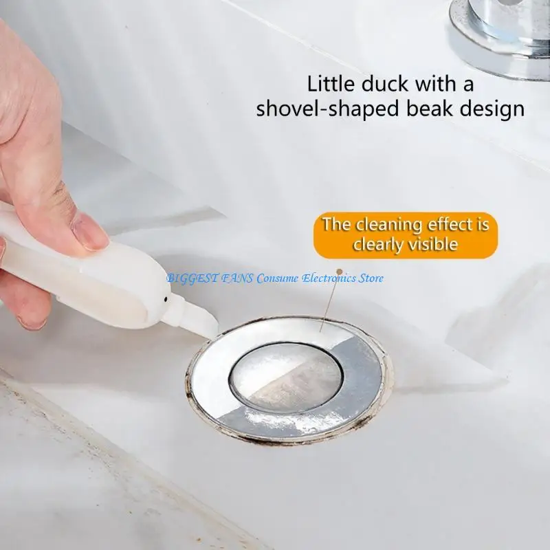 

Drain Hair Catcher Bathroom Hair Collector Tool Lovely Duck Sink Tweezers For Daily Shower And Sink Cleaning