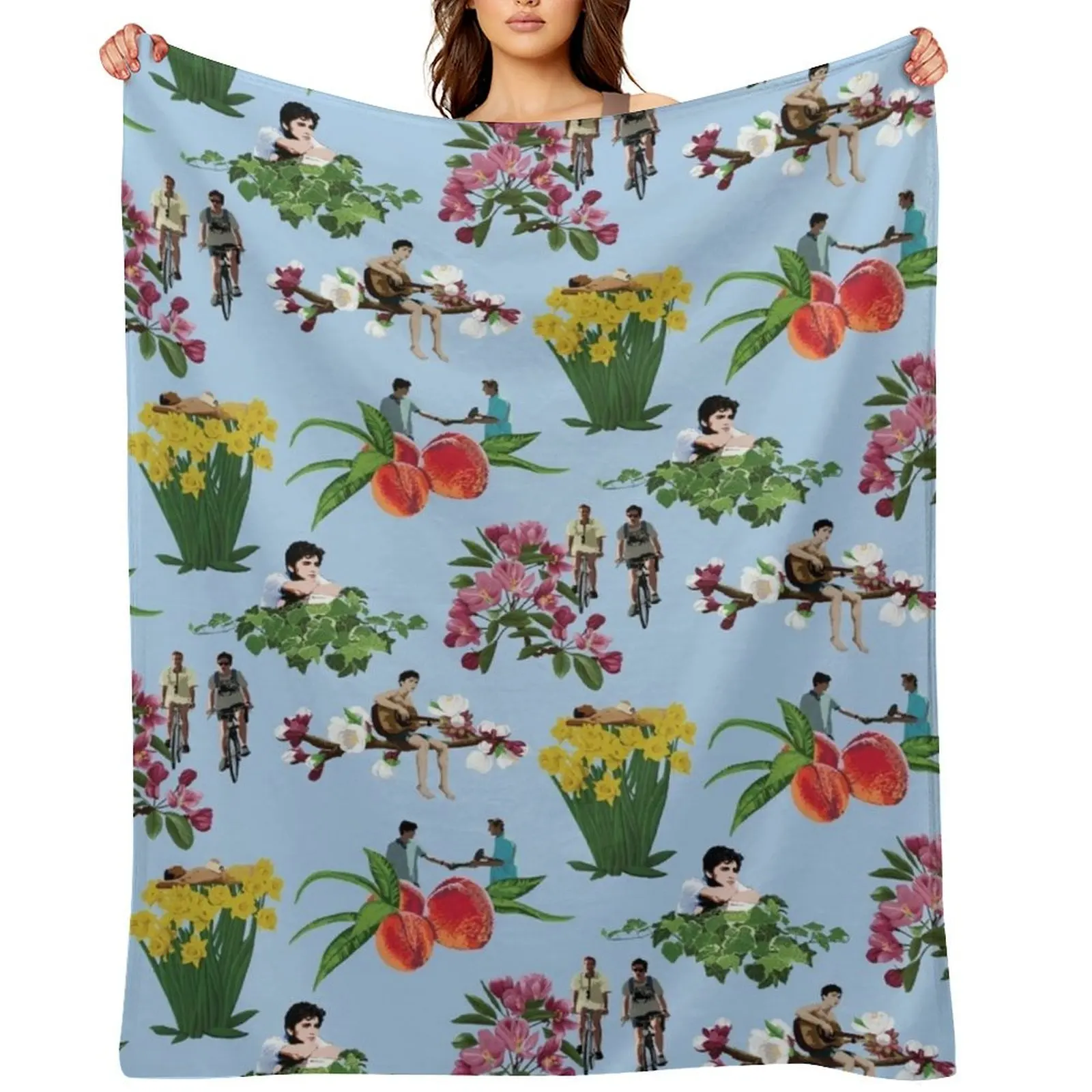 

Call Me By Your Name Pattern Throw Blanket Soft Plush Plaid warm for winter Hairys Kid'S Blankets