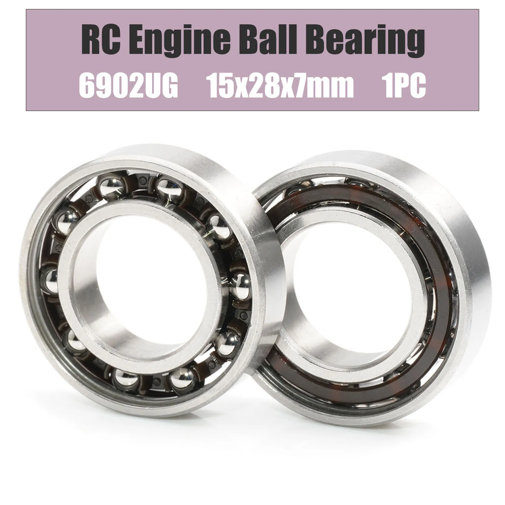 

6902UG RC подшипник двигателя 15x28x7 мм ABEC-3 ( 1 шт.) 6902 UG свечение модель R/C Двигатели шариковые подшипники