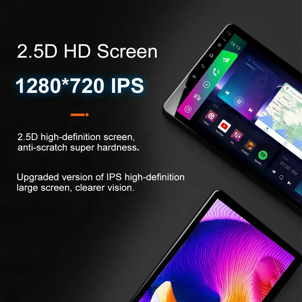 Jmance 10 "6 + 128GB 4G IPS 1280*720 FM AM DSP RDS BT5.0 أندرويد السيارات Carplay 2din سيارة الصوت العالمي سيارة مشغل وسائط متعددة #2