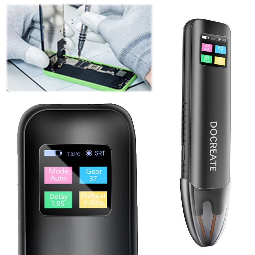 

Handheld Spot Welder Machine 99/11 Gear Adjustable Automatic Manual Modes Battery Spot Welding Machine for 18650 Battery Welding