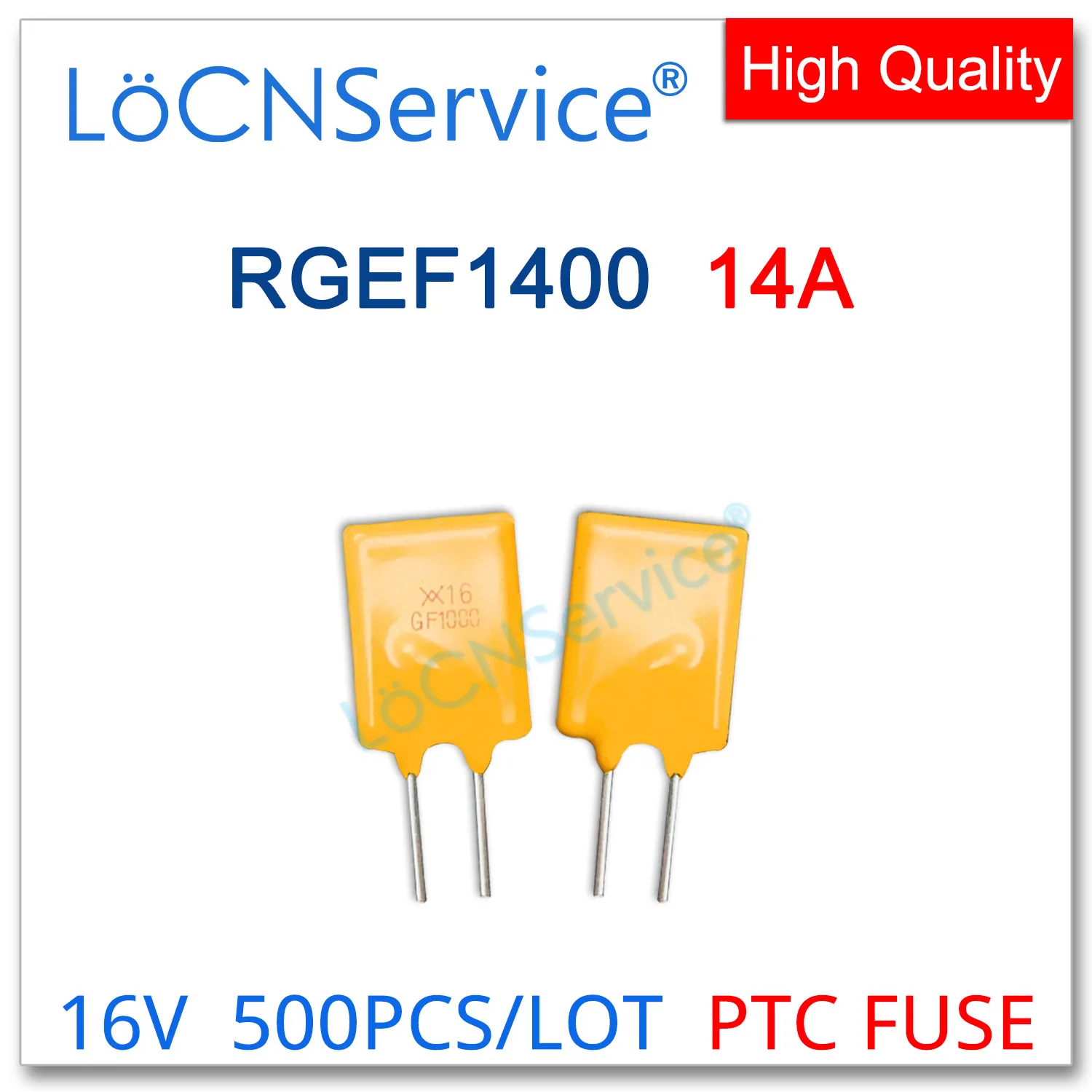 

LoCNService 500PCS RGEF1400 16V 14A GF1400 JK16-1400 Resettable Fuse PTC DIP Chinese High Quality RGEF