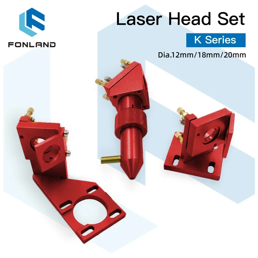 

Мини-лазерная головка CO2 серии FONLAND K D12, объектив 18 20, для 2030 4060 K40, лазерная гравировка, резка