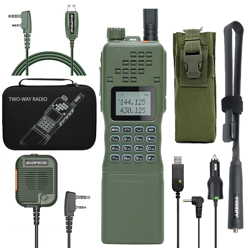 Baofeng AR-152 15W Powerful CB Two way Radio 12000mAh Battery Tactial Long Range Walkie Talkie AN /PRC-152 Dual Band Transceiver