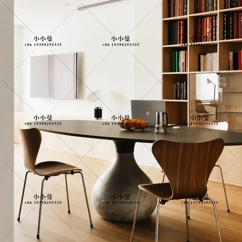 Red Water Drop Dining Table Base Round Marble Pattern Restaurant Light Luxury Modern Style Metal Table Leg for Home Decor
