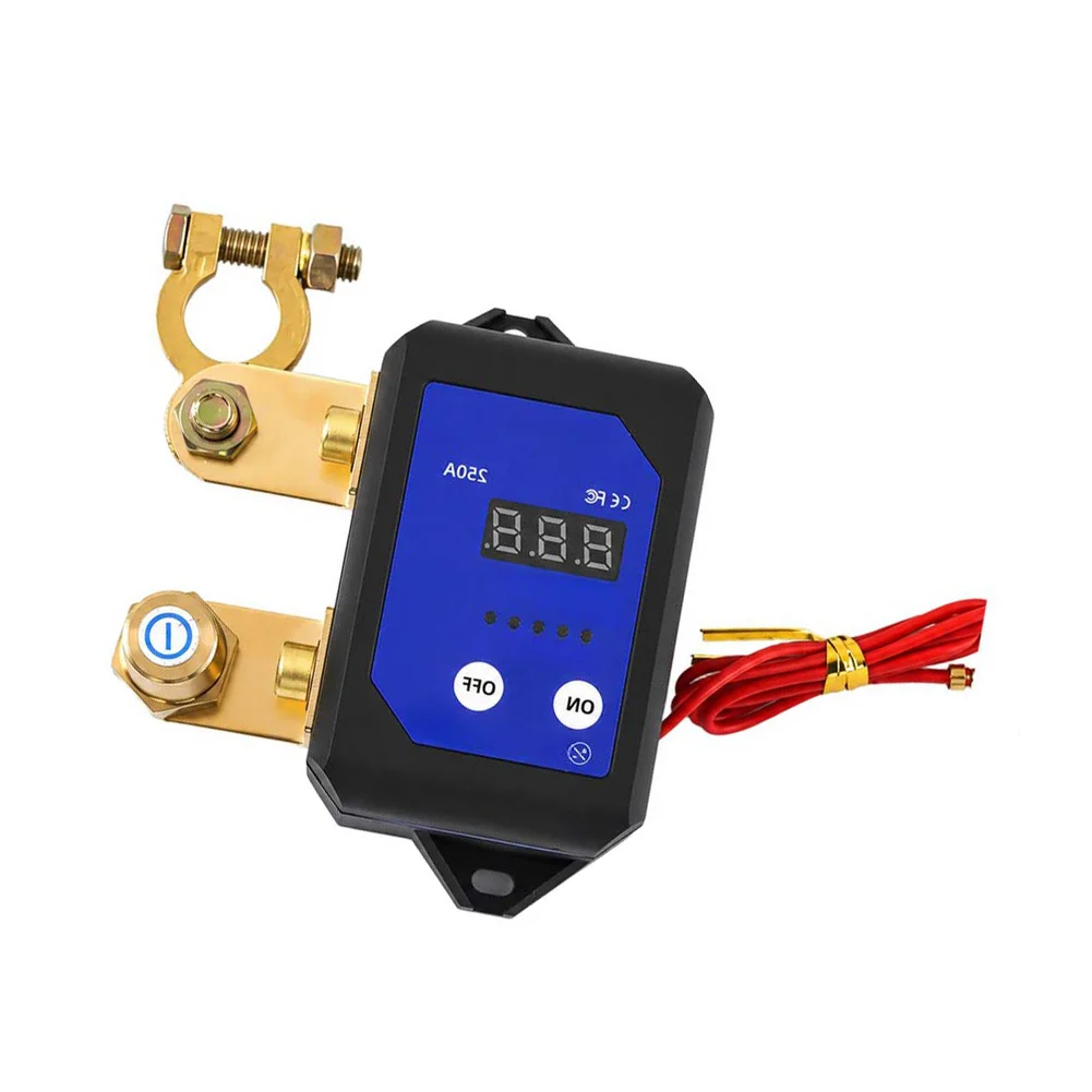 12V 24V 250A Intelligent Battery Disconnect Switch with Wireless Remote and Voltage Threshold Auto-Disconnection 5