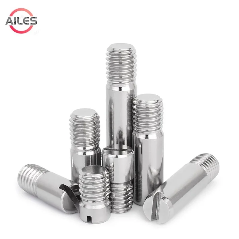 

M2 M2.5 M3 M4 M5 M6 M8 M10 Slotted Head Dowel Pin with Outer Thread Male Thread Locating Cylindrical Pin 304 Stainless Steel