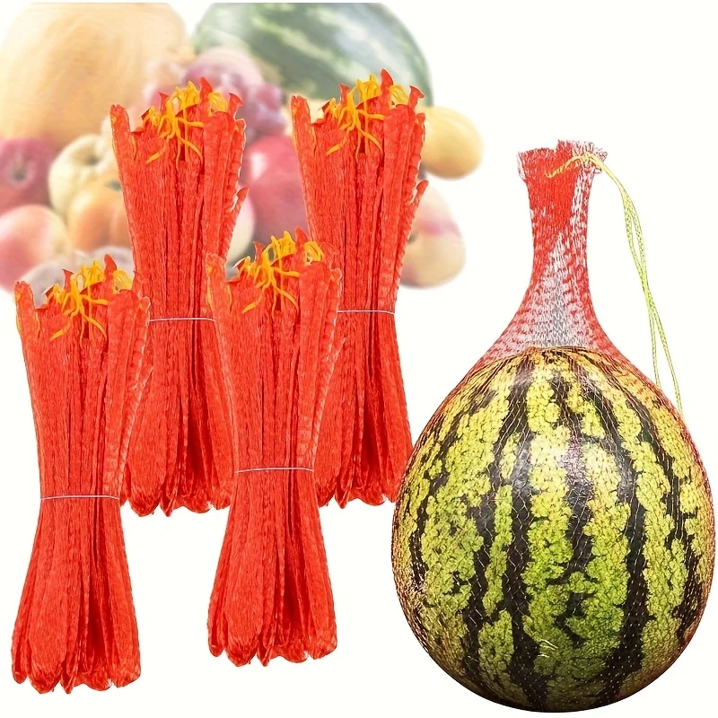 Durable 100Melon Hammock Net- Reusable Garden Support Net Bag for Watermelon& Hami Melon- Ideal for Strong Sturdy Plant Support
