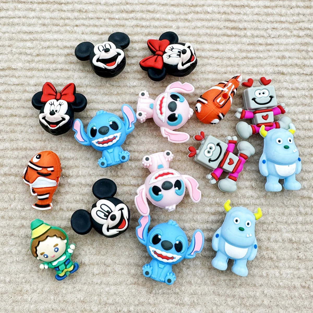 

10PCS 3D Silicone Beads Cartoon Silicone Beads DIY Pen Jewelry Pendant Accessories Silicone Beads Diy Creative Gifts
