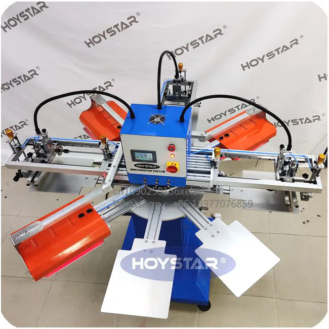 Automatic 3 Color T-shirt Screen Printing Machine Rapid Tag Silk Screen Printer Non Woven Bag Paper Kraft Bag Clothes Label