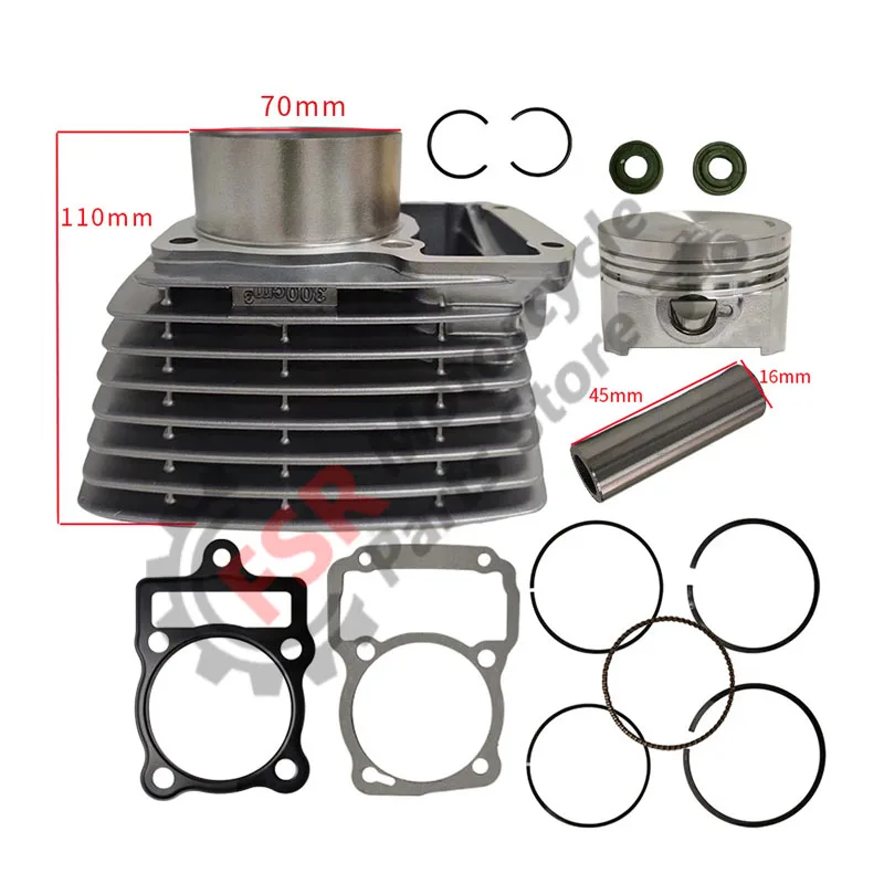 

Motorcycle engine cylinder CG250 expansion 300 suitable for Zongshen CG250 CG300 cylinder piston set