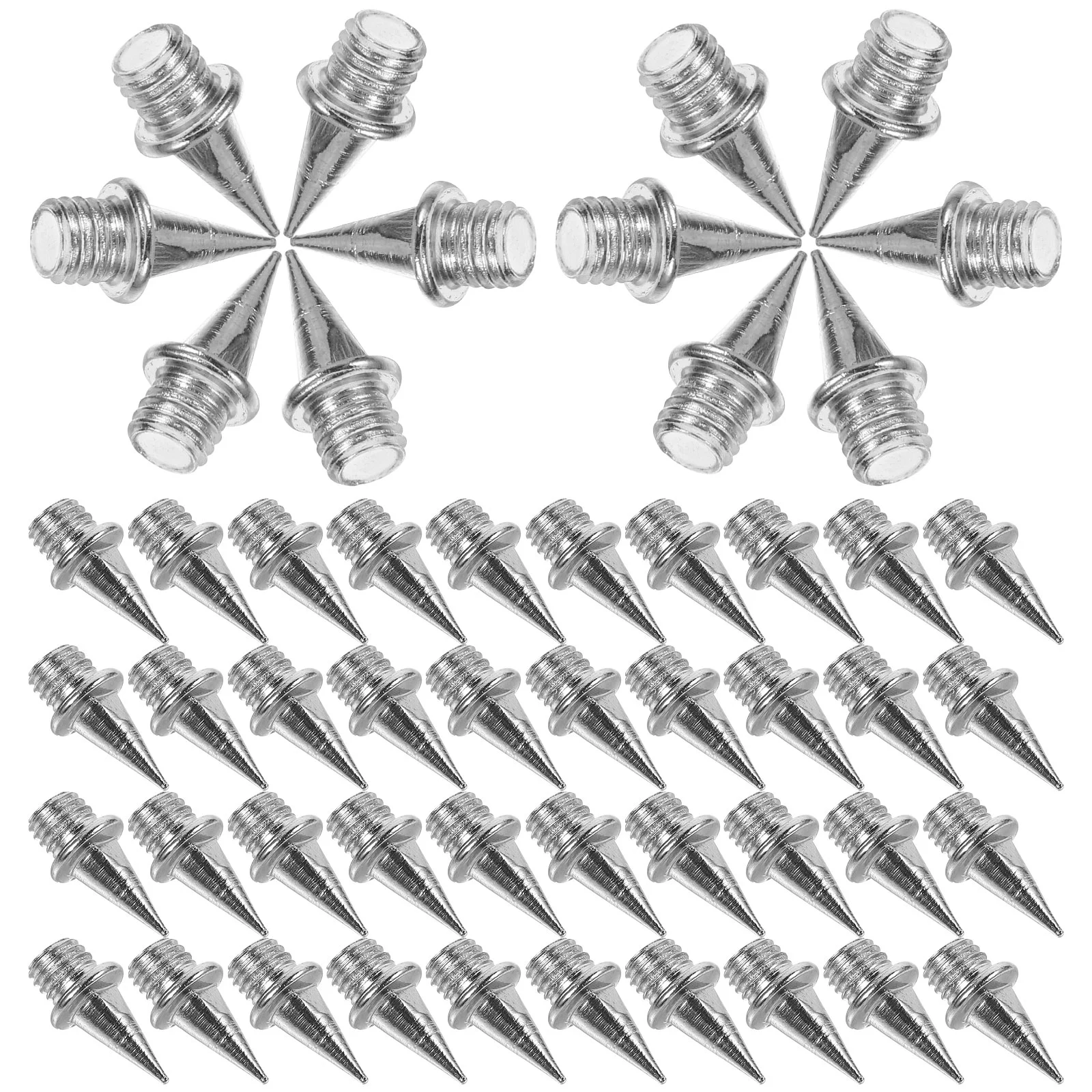 110 Pcs Sprinting Spikes Shoe Track Replacement Road Stud for Shoes Silver Hard Steel Man