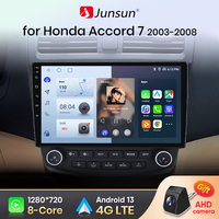Junsun V1 AI Voice Wireless CarPlay Android Auto Radio for Honda Accord 7 2003-2008 4G Car Multimedia GPS 2din autoradio