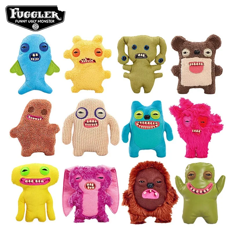 

Fuggler New Fuggs on The Block Series Soft Plush Doll Teeth Monster Ugly Cute Toys Cartoon Street Style Chlidren Birthday Gifts