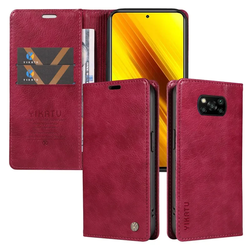 Wallet Magnetic Flip Leather Case For Xiaomi Poco X3 GT M3 Pro F3 X3Pro PocoX3 NFC MiM3 Coque Shockproof Phone Stand Cover