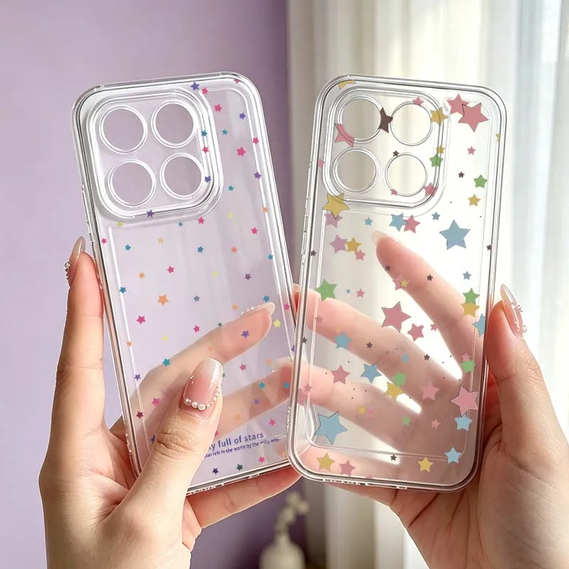 Colorful star pattern Cover For Xiaomi Mi 17 15T 15 14T 14 13 POCO X8 X7 F8 F7 M7 Redmi A7 A5 Pro Max Ultra Phone Case