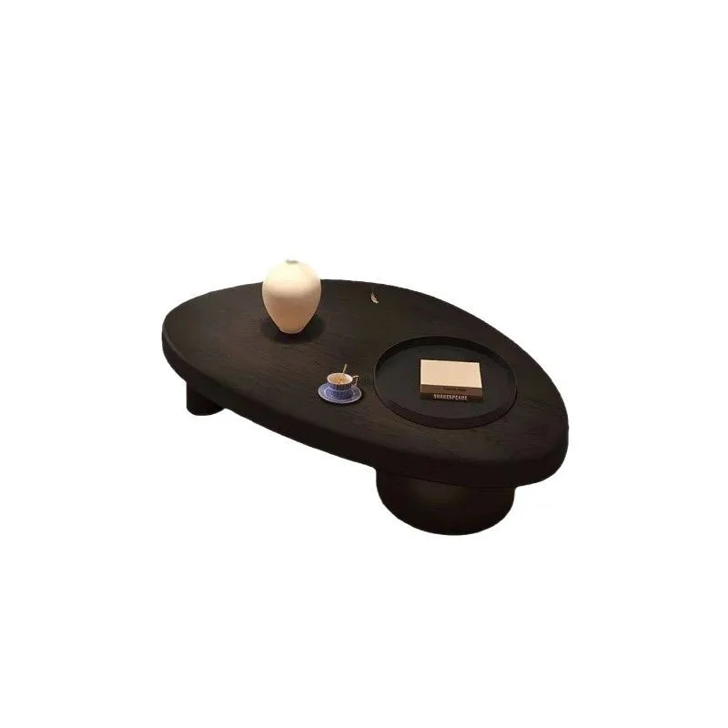 

New ancient style solid wood tea table living room home special-shaped new small apartment