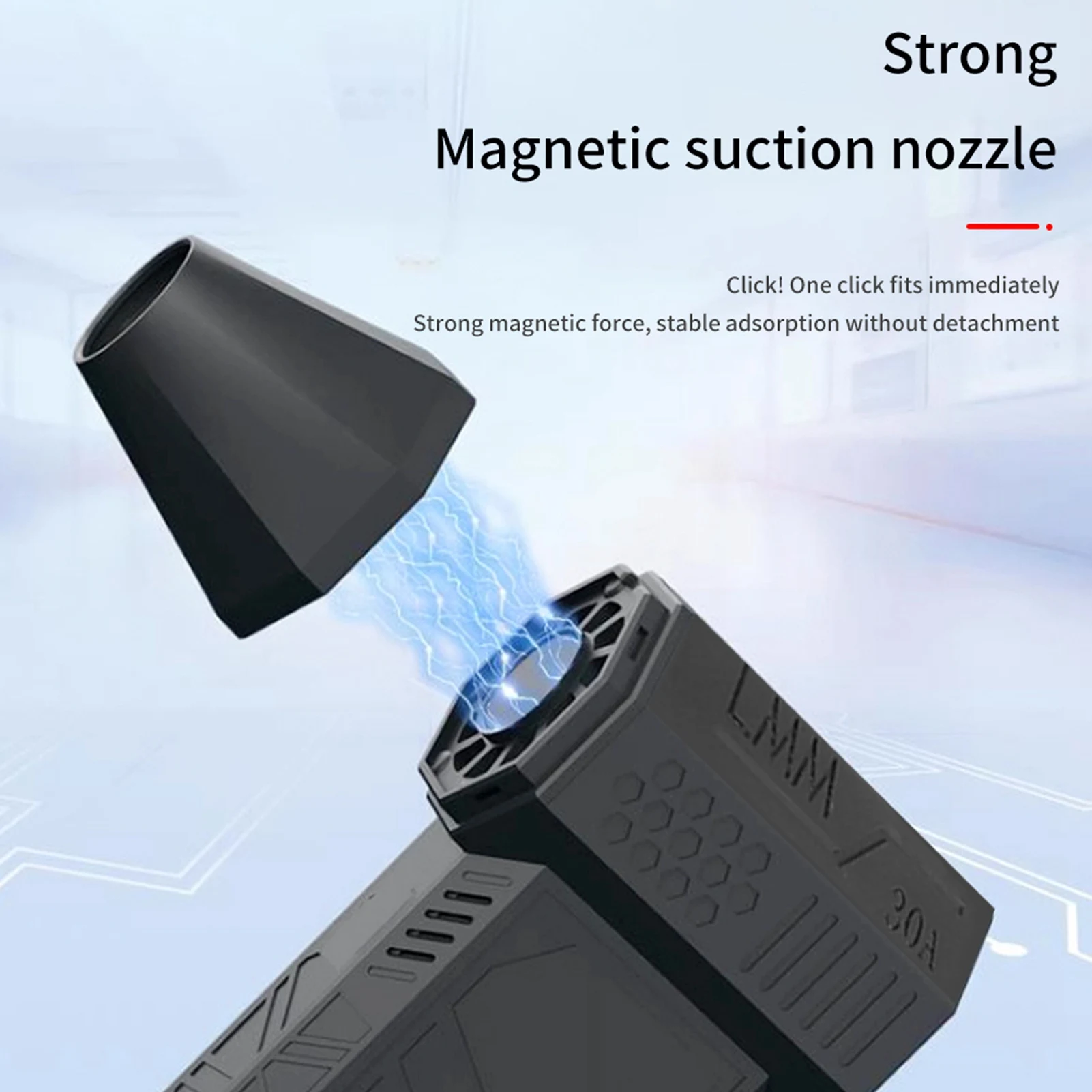

130000 RPM Brushless Motor Blower Handheld Turbo Fan 52M/S Type C Rechargeable Air Duster 2Pcs 3000mAh Battery in Series