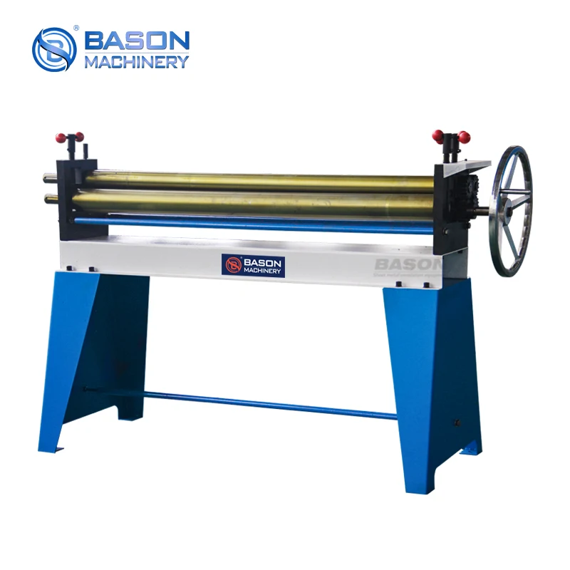Air Duct Machine Manual Three Roller Machine Manual Sheet Metal Rolling Bending Machine for HVAC Round Duct Pipe Forming