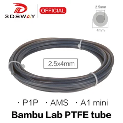 for Bambu Lab P1P AMS A1 mini 3D Printer PTFE Tube Teflonto Pipe Bowden Extruder 1.75mm ID2.5mm OD4mm Bambulab Filament Parts