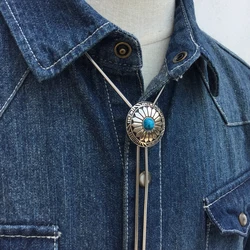 Original design bolo ties stainless steel rope alloy pendant bolo tie for men personality neck tie fashion accessory