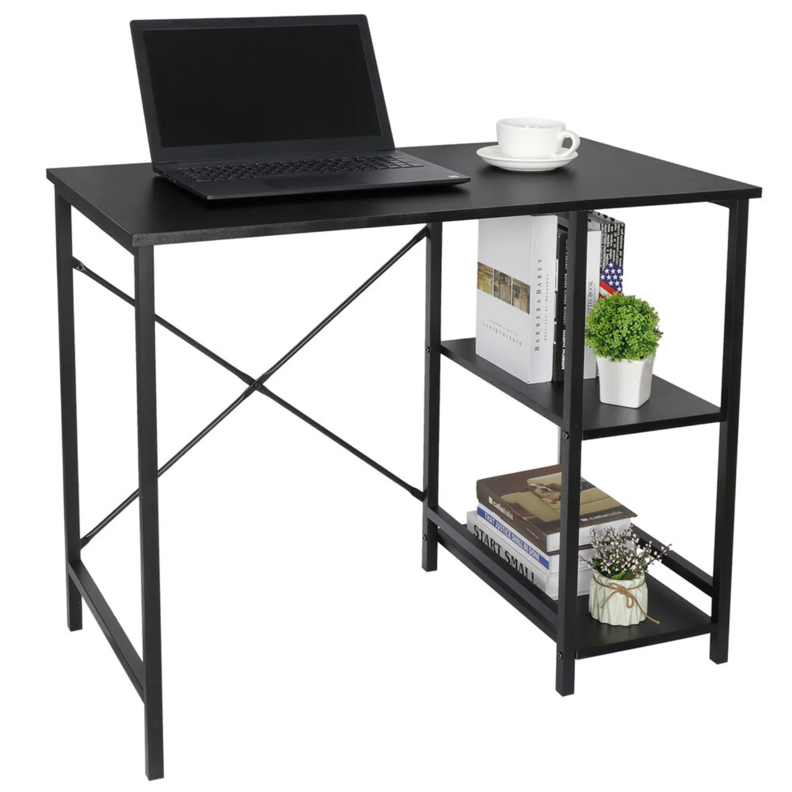 

Home Office Computer Desk Workstation Laptop PC Table Writing Desk with Shelves United States