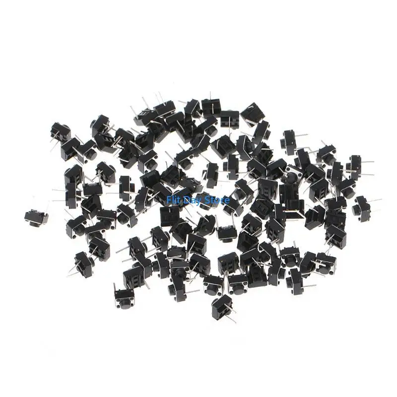 F92C 100 PCS 6X6X5MM 2 PIN MICRO PUNTARY BUNTIN