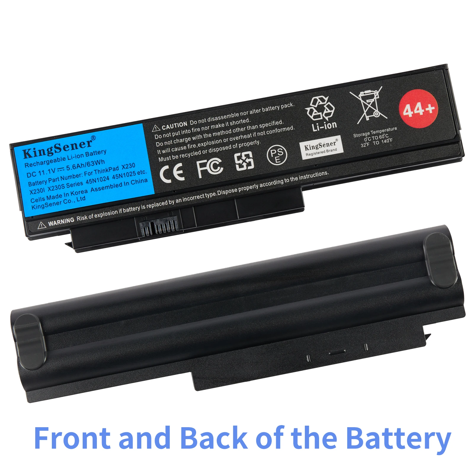KingSener 45N1025 Laptop Battery For Lenovo Thinkpad X230 X230i X230S 45N1024 45N1028 45N1029 45N1020 45N1021 63WH 94WH