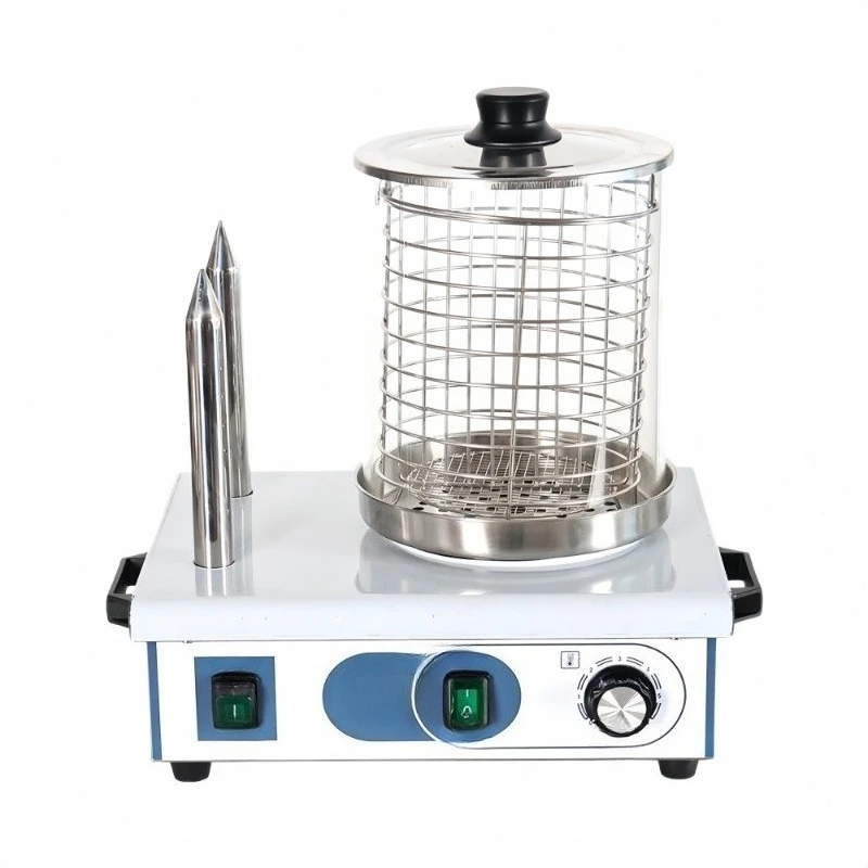 Commercial catering stainless steel hot dog machine, drum bread heater, easy to operate, energy efficient