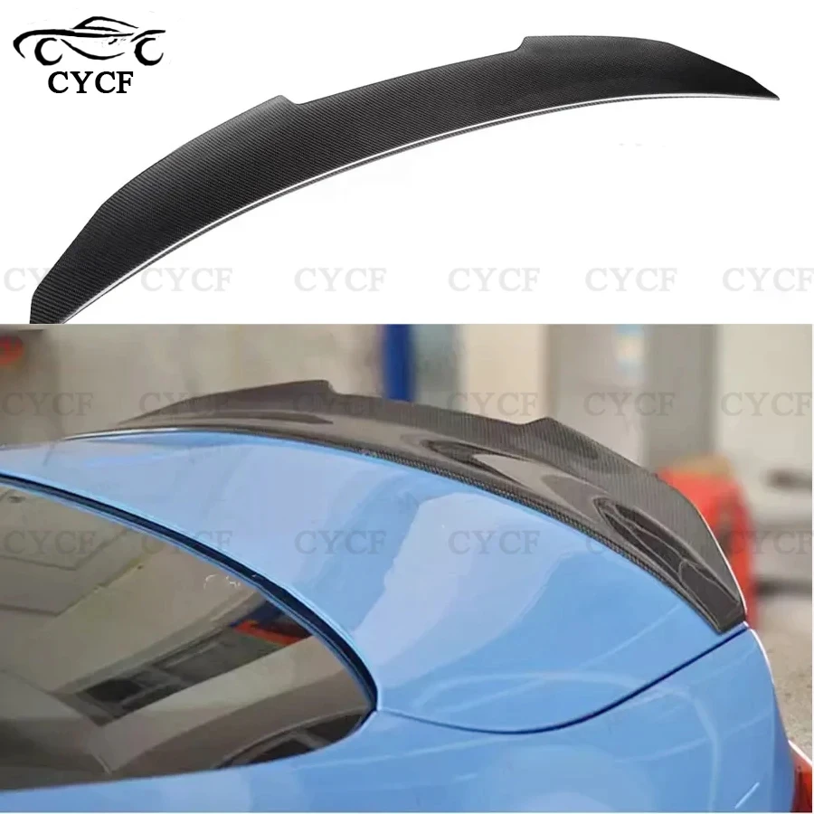 

PSM Style Carbon Fiber Tail fins For BMW M4 Series F82 F83 Car Rear Trunk Spoiler Lip Wing Lip Extension upgraded body kit