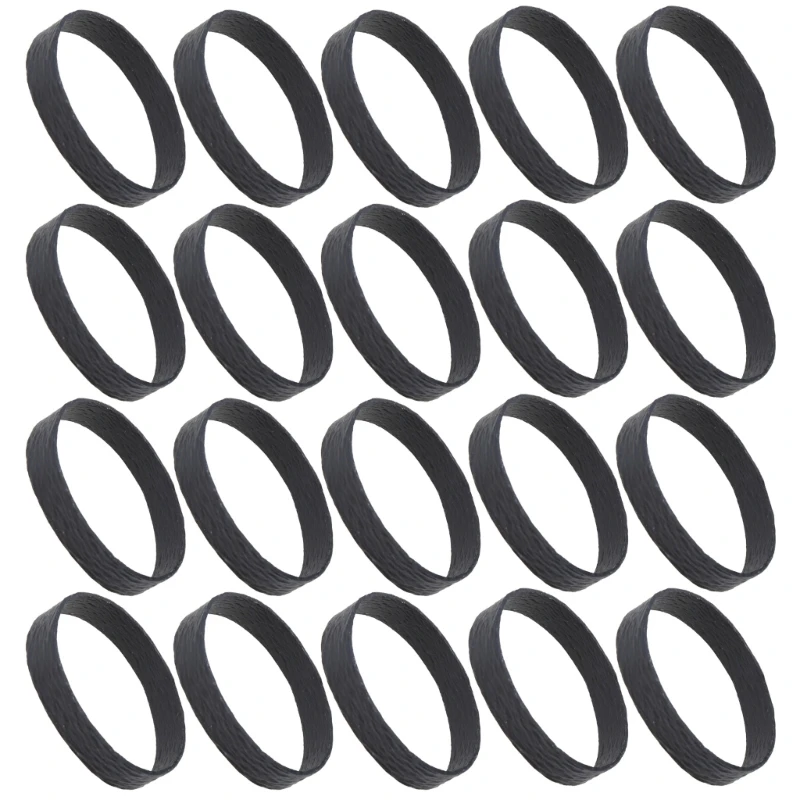 Tactically Rubber Bands Black Wide Thick Large Strong Heavy Duty Rubber Bands