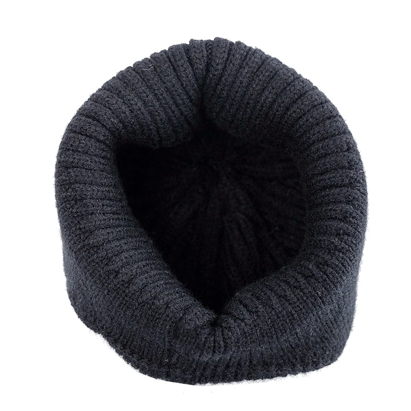 New Unisex Winter Hat Fashion Plain Knitted Hats For Men & Women Ski Beanie Hat Sports Earflap Cap