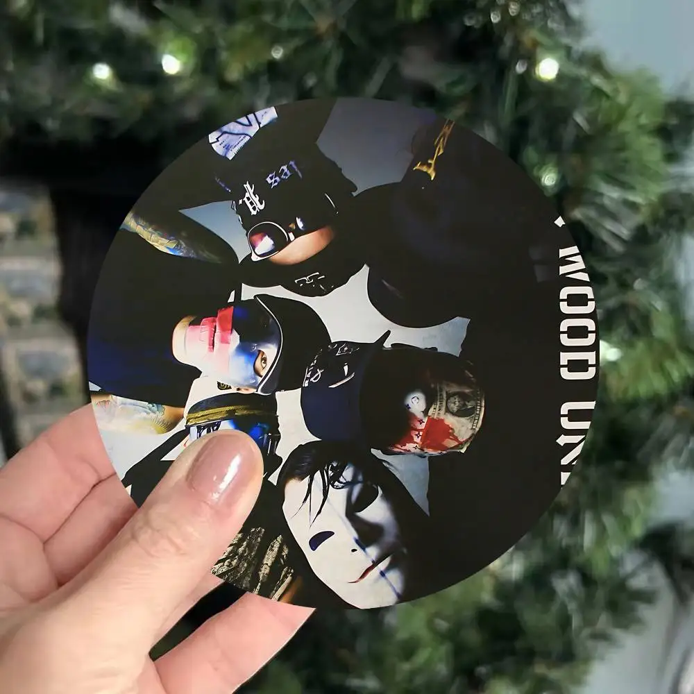 Rock Band H-Hollywood Undead Singer Natural Coaster Creative Cute Cartoon Absorbent Cushion Coffee Mug Bowl Insulation Cushion