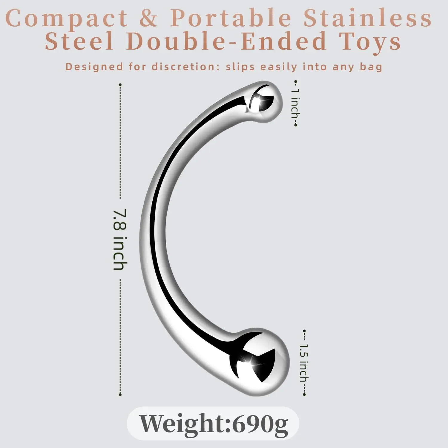 Appareil de massage de la prostate, pénis prothétique, tige en acier inoxydable, prise jouet point G, jouet stimulant, fétichisme adulte, jeu coupl