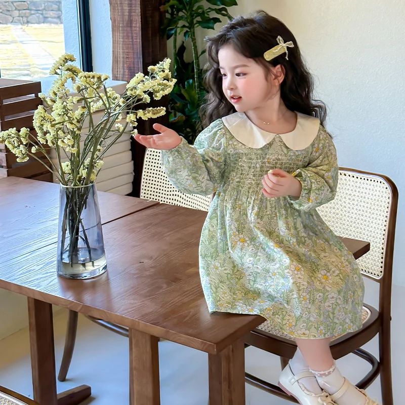 

Girls' Spring 2026 New Floral Dress