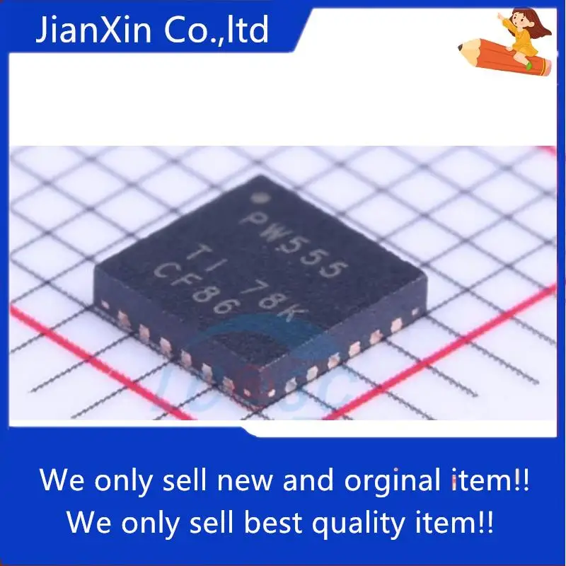 

10pcs 100% orginal new TCA9555RTWR Silkscreen PW555 QFN24 I/O Interface Expander