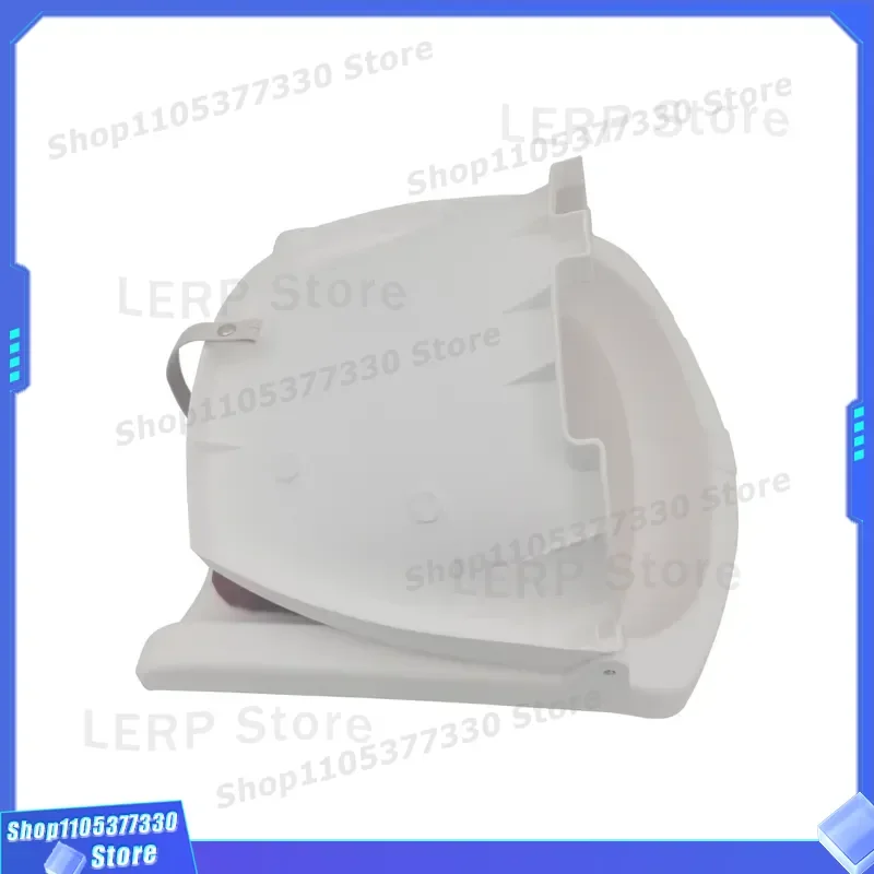 White Nylon Foldable Marine Boat Seat Red Accent Durable Fishing Deck Chair Lightweight Portable Seating for Small Watercraft