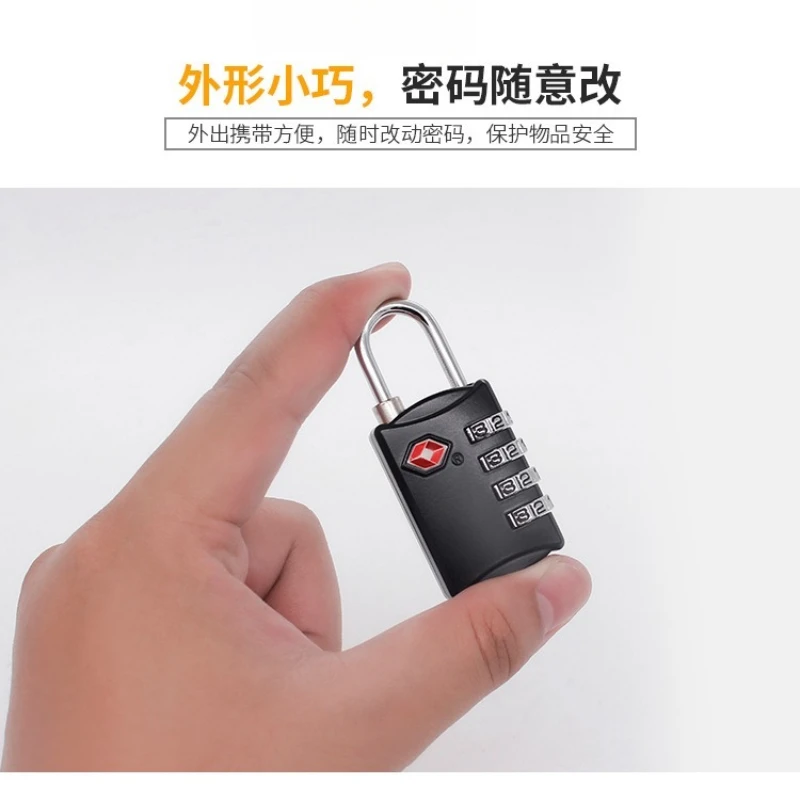 TSA Customs Lock Password Padlock Combination Lock Multi Purpose Four Digit for Travel Luggage Storage Cabinet