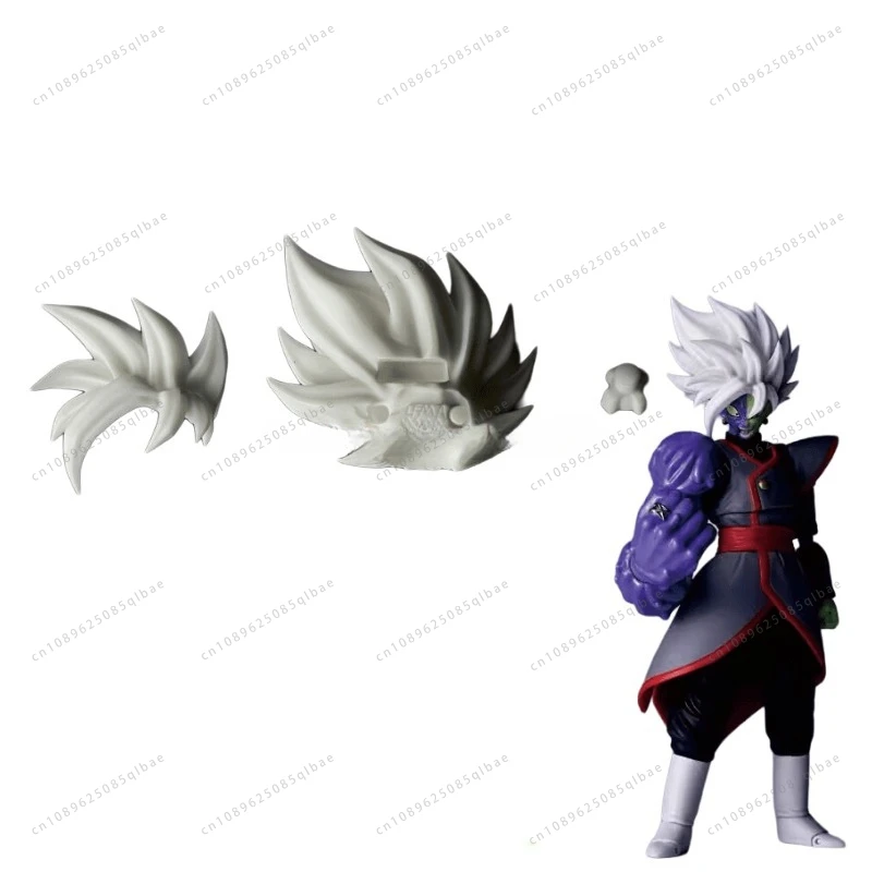 متوفر SHF RE التناسخ يوم القيامة الحكم الانصهار Zamasu الراتنج الشعر المتدفقة إكسسوارات الشعر حقيبة لعبة مجسمة جمع هدية