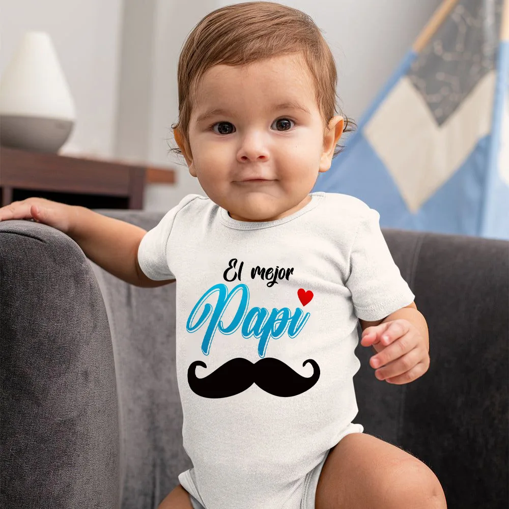 

Baby Bodysuit Father's Day Infant Bodysuits My Father Is The Best Print Romper Grils Boys Clothes Father's Day Toddler Present