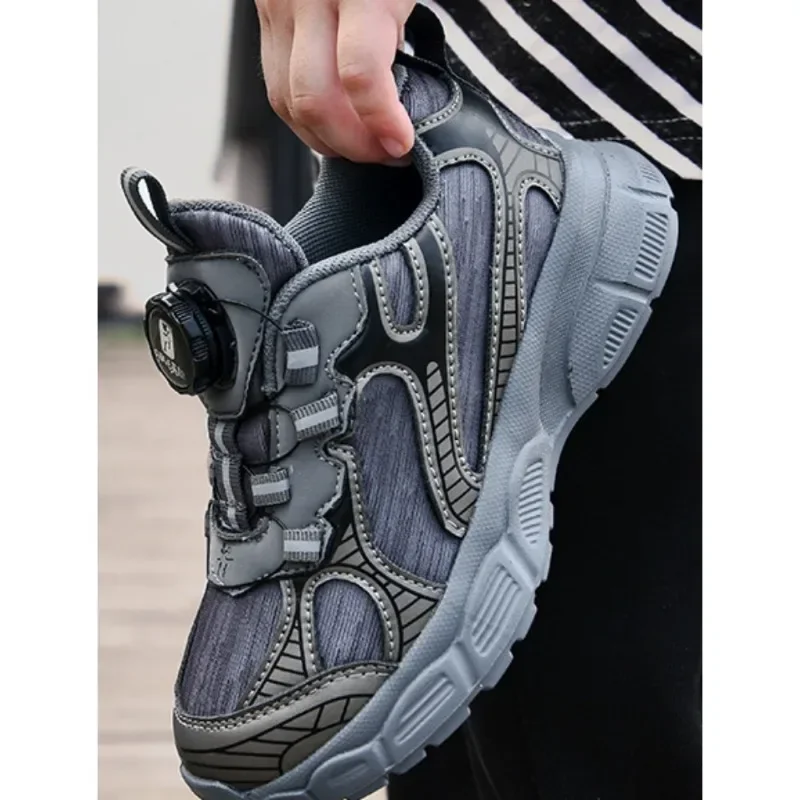 Kinderschoenen Herfst Nieuwe Mesh Casual Slijtvaste Sportschoenen Retro Veelzijdig Ademend Trendy Antislip Hardloopschoenen