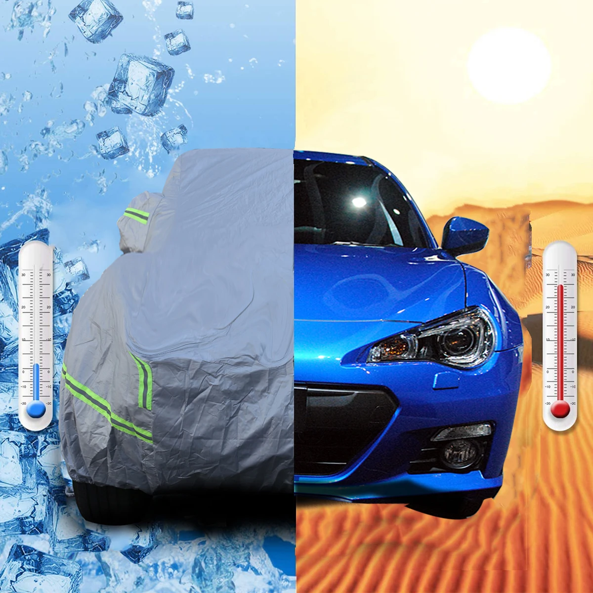 

1Pcs silver For Subaru BRZ For Toyota 86 2012-2026+ car sun protection and anti-UV car clothing cover car protection accessories