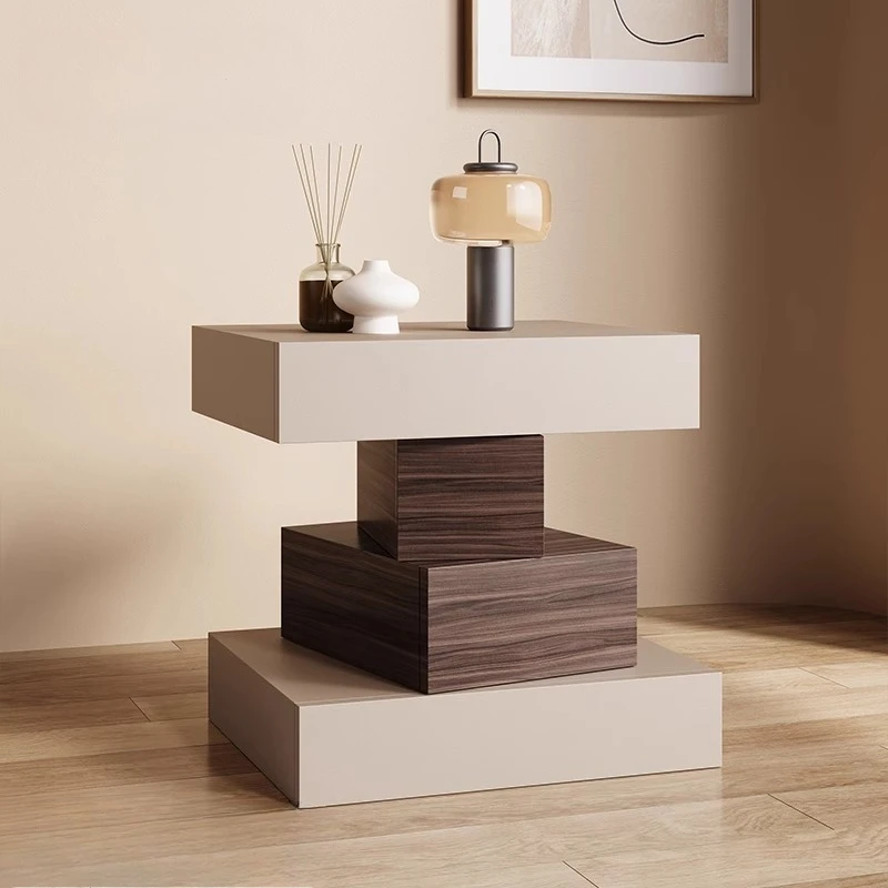 

Nordic Modern Small Bedside Table Wood Hidden Storage Weird Adult Side Nightstands Drawer Safe Table De Chevet Furniture