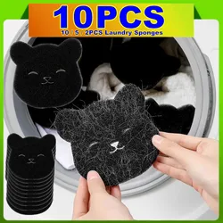 Reusable Pet Hair Remover Laundry Sponges - Effective Anti-Winding Cleaning Tools for Washing Machines 2/5/10pcs