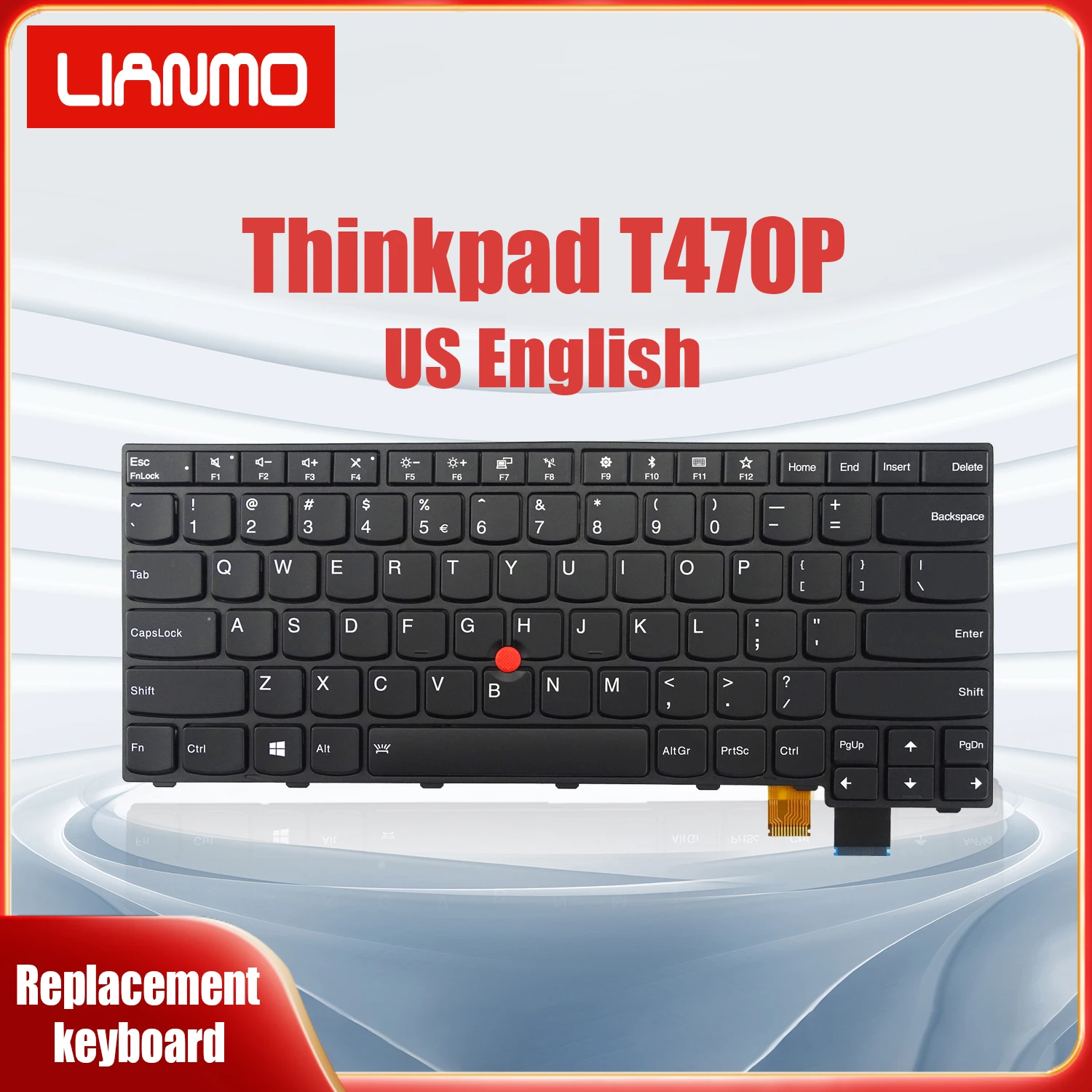 

T470P US English Backlit with Point Replacement Laptop Keyboard for Lenovo Thinkpad T470P