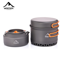 Camping Cookware Pots and cups Outdoor Cooking Heat Cooker Travel Tableware Bowler Tourist Kitchen Pot Utensil Equipment