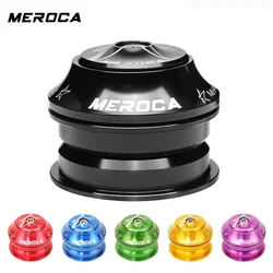 MEROCA Bicycle Headset 44-44mm Ultralight Seal Bearing 1 1/8 Integrated Steering Front Fork Built-in Straight Pipe Tube Bowls