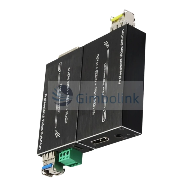 Einzelhandel Micro Mini 4K für HDMI & RS232 Extender mit externem Audio HD-MI & FTTH Glasfaser-Transceiver Optik-Medienkonvertern